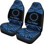 Cook Islands Polynesian Car Seat Covers - Pride Blue Version