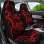 Cook Islands Car Seat Covers - Red Tentacle Turtle