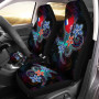 Wallis and Futuna Car Seat Cover - Plumeria Flowers Style