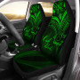 Cook Islands Car Seat Cover - Green Color Cross Style