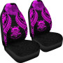 Tuvalu Polynesian Car Seat Covers Pride Seal And Hibiscus Pink