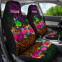 New Caledonia Polynesian Personalised Car Seat Covers - Summer Hibiscus
