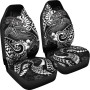 Tahiti Car Seat Covers - White Shark Polynesian Tattoo