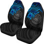 American Samoa Car Seat Covers - American Samoa Seal Blue Turtle Hibiscus