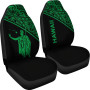 Hawaii Car Seat Covers - Kamehameha King Polynesian Green Curve