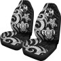 Tonga Polynesian Car Seat Covers - White Tentacle Turtle