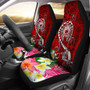 Samoa Car Seat Covers - Turtle Plumeria (Red)