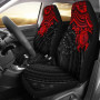 Cook Islands Car Seat Covers - Cook Islands Flag Red Turtle