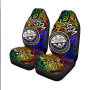 Federated States of Micronesia Car Seat Covers - Rainbow Polynesian Pattern