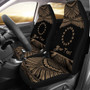 Cook Islands Polynesian Custom Personalised Peisonalised Car Seat Covers - Pride Gold Version