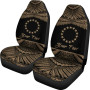 Cook Islands Polynesian Custom Personalised Peisonalised Car Seat Covers - Pride Gold Version