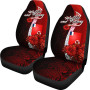 Wallis and Futuna Polynesian Car Seat Covers - Coat Of Arm With Hibiscus