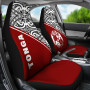 Tonga Car Seat Covers - Tonga Coat Of Arms Polynesian Tattoo Red Curve