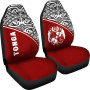 Tonga Car Seat Covers - Tonga Coat Of Arms Polynesian Tattoo Red Curve