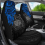 Samoa Car Seat Covers - Samoa Coat Of Arms Blue Turtle Hibiscus