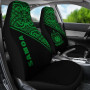 Samoa Car Seat Covers - Samoa Coat Of Arms Polynesian Green Curve