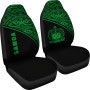 Samoa Car Seat Covers - Samoa Coat Of Arms Polynesian Green Curve