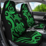 Vanuatu Car Seat Covers - Green Tentacle Turtle