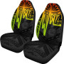 American Samoa Personalised Car Seat Covers - Seal With Polynesian Pattern Heartbeat Style (Reggae)