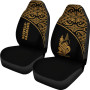 New Caledonia Car Seat Covers - New Caledonia Coat Of Arms Polynesian Gold Curve