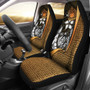 Samoa Polynesian Car Seat Covers Gold - Turtle With Hook