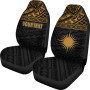 Marshall Islands Car Seat Covers - Marshall Islands Flag Polynesian Gold Horizontal