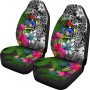 Cook Islands Car Seat Covers - Turtle Plumeria Banana Leaf