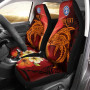 Northern Mariana Islands Custom Personalised Car Seat Covers - Tribal Tuna Fish