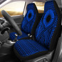 Marshall Islands Car Seat Cover - Marshall Islands Flag Polynesian Tattoo Blue