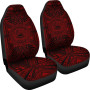 American Samoa Car Seat Cover - American Samoa Coat Of Arms Polynesian Red Black