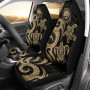 Federated States of Micronesia Car Seat Covers - Gold Tentacle Turtle