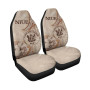 Niue Car Seat Cover - Hibiscus Flowers Vintage Style