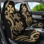 Wallis and Futuna Car Seat Covers - Gold Tentacle Turtle