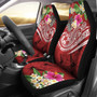 Tonga Polynesian Car Seat Covers - Summer Plumeria (Red)