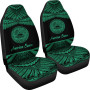 American Samoa Polynesian Car Seat Covers - Pride Green Version