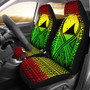 Tokelau Car Seat Cover - Tokelau Flag Polynesian Tattoo Reggae