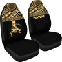 Hawaii Car Seat Covers - Polynesian Warriors Tattoo Horizontal Gold