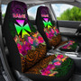 Wallis and Futuna Personalised Car Seat Covers - Summer Hibiscus