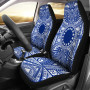 Cook Islands Car Seat Cover - Cook Islands Coat Of Arms Polynesian Flag Color