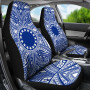 Cook Islands Car Seat Cover - Cook Islands Coat Of Arms Polynesian Flag Color