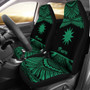Nauru Polynesian Car Seat Covers - Pride Green Version