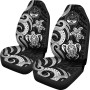 Marshall Islands Car Seat Covers - White Tentacle Turtle Crest