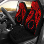 Cook islands Polynesian Car Seat Covers Pride Seal And Hibiscus Red