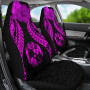 Tonga Polynesian Car Seat Covers Pride Seal And Hibiscus Pink