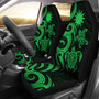 Nauru Car Seat Covers - Green Tentacle Turtle
