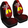 New Caledonia Polynesian Car Seat Covers - Coat Of Arm With Hibiscus