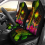 Marshall Islands Polynesian Car Seat Covers -  Hibiscus and Banana Leaves