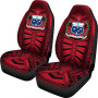 Samoa Car Seat Covers - Samoa Coat Of Arms Polynesian Multiple Red