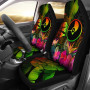 YAP Polynesian Car Seat Covers -  Hibiscus and Banana Leaves