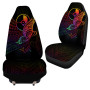 Yap State Car Seat Cover - Butterfly Polynesian Style